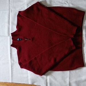 Vintage Polo Ralph Lauren Lambs Wool 1/4 Zip Sweater L Preppy Grandpa Heritage